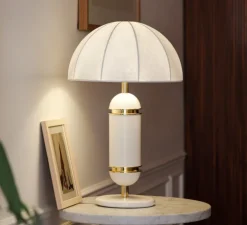 Lampe à poser, Rosalie, crème, Ø36cm, H60cm - COSIN