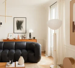 Lampe à poser, Rosalie, noir, Ø36cm, H60cm - COSIN