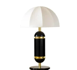 Lampe à poser, Rosalie, noir, Ø36cm, H60cm - COSIN