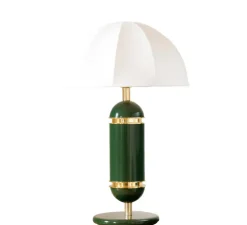Lampe à poser, Rosalie, vert, Ø36cm, H60cm - COSIN