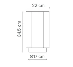 Lampe à poser, Roxi, crème, base noire, Ø22cm, H34,5cm - Robin