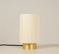 Lampe à poser, Ruban 10-20, laiton satiné, Ø14cm, H24cm - CVL