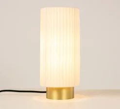 Lampe à poser, Ruban 10-28, laiton satiné, Ø14cm, H32cm - CVL