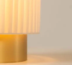 Lampe à poser, Ruban 10-28, laiton satiné, Ø14cm, H32cm - CVL