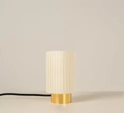 Lampe à poser, Ruban 07-14, laiton poli, Ø10cm, H17cm - CVL