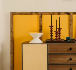 Lampe à poser, Sablier, écru, fauve, Ø28,5cm, H19cm - Sarah Lavoine