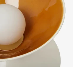 Lampe à poser, Sablier, écru, fauve, Ø28,5cm, H19cm - Sarah Lavoine