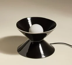 Lampe à poser, Sablier, noir, Ø28,5cm, H19cm - Sarah Lavoine