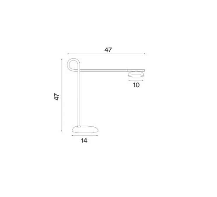 Lampe à poser, Salto, beige, LED, dim, 3000K, 550 lm, L47cm, H47cm - Northern