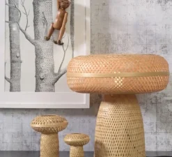 Lampe à poser, Set de 3 Palawan, Naturel, Ø40cm, H40cm - GOOD&MOJO