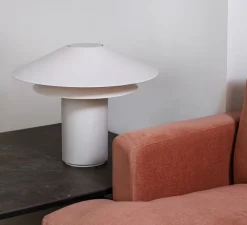 Lampe à poser, Shan, beige, Ø60cm, H48,5cm - Faro