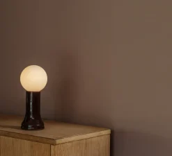 Lampe à poser, Shore, Marron bouteille, Ø9,5cm, H22,5cm - Tala