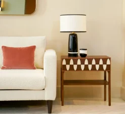 Lampe à poser, Sicilia, radis noir, L40cm, H57,5cm - Sarah Lavoine