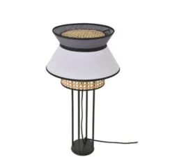 Lampe à poser, Singapour, anthracite, blanc, Ø30cm, H56cm - Market Set