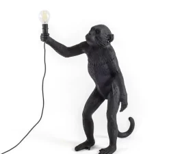 Lampe à poser, Singe, Monkey Standing, noir, H54cm, Outdoor - Seletti