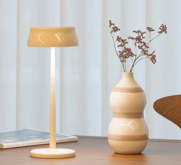 Lampe à poser, Sister Light, ivoire, IP65, LED, dim, 2200-4000K, 250 - 275 - 296 - 338 lm, Ø13,2cm, H32,8cm - Zafferano