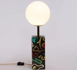 Lampe à poser, Snakes, noir, Ø13,5cm, H70cm - Seletti