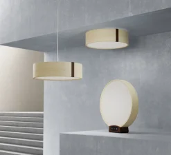 Lampe à poser, Solmate, bois, bouleau, LED, dim, 2700-4100K, 890 lm, Ø40cm, H43,5cm - Belid