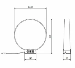 Lampe à poser, Solmate, bois, bouleau, LED, dim, 2700-4100K, 890 lm, Ø40cm, H43,5cm - Belid