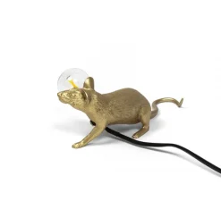 Lampe à poser, Souris, Mouse Lamp Lop Lying Down, or, L21cm, H8,1cm - Seletti