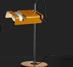 Lampe à poser, Spider, jaune moutarde, H40cm - Oluce