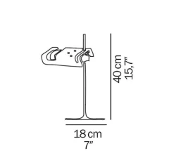Lampe à poser, Spider, noir, H40cm - Oluce