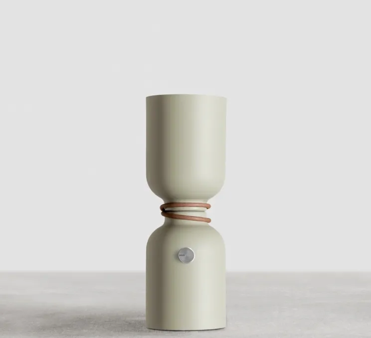 Lampe à poser, Spotlight Volumes, C/C, marron sauge, Ø13cm, H40cm - A-N-D