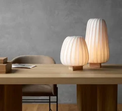 Lampe à poser, ST906, blanc, Ø25cm, H47cm - Tom Rossau