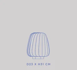 Lampe à poser, ST906, blanc, Ø23cm, H31cm - Tom Rossau