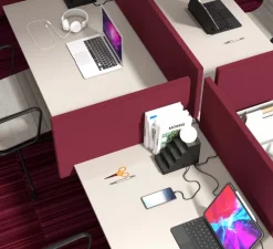 Lampe à poser, Stair, noir, L18,7cm, H22,5cm - Oblure