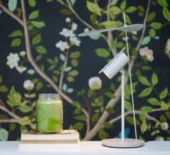 Lampe à poser, Stilla, beige, LED, dim, 2700K, 1500 lm, Ø25cm, H50cm - OliveLab