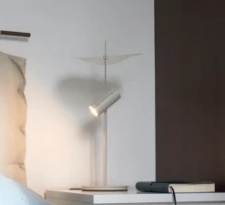 Lampe à poser, Stilla, beige, LED, dim, 2700K, 1500 lm, Ø25cm, H50cm - OliveLab