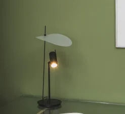 Lampe à poser, Stilla, noir et blanc, LED, dim, 2700K, 1500 lm, Ø25cm, H50cm - OliveLab