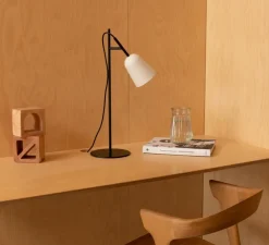 Lampe à poser, Studio, noir et blanc, L18cm, H55cm - Faro