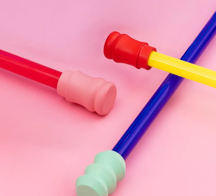 Lampe à poser, Super Linea, bleu, Ø5cm, H140cm - Seletti