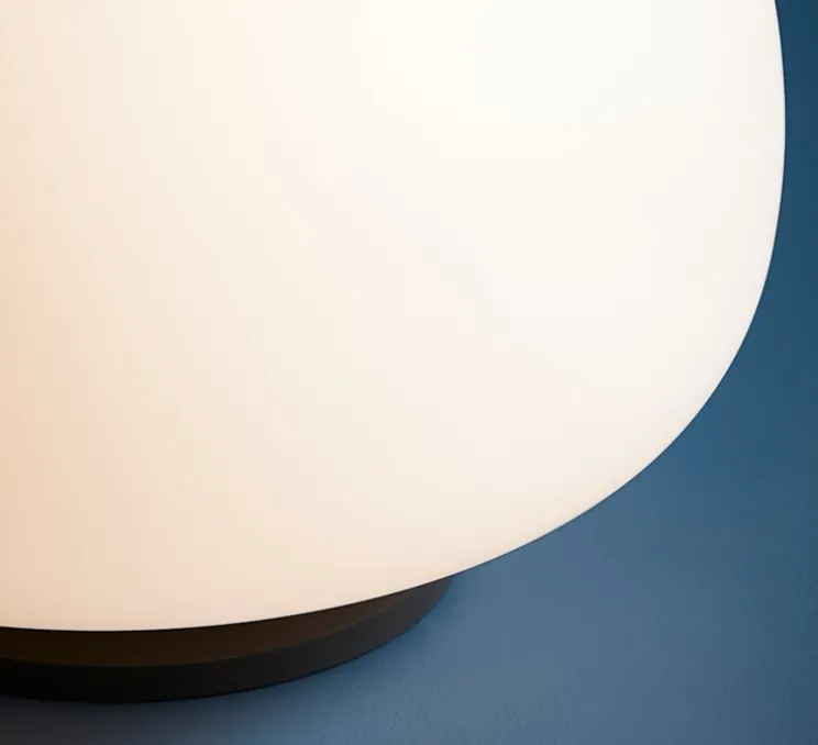 Lampe à poser, Supernate, blanc, noir, Ø38cm, H32cm - Frandsen