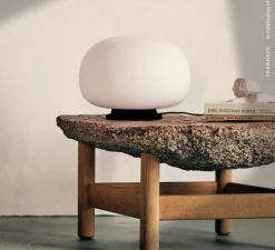 Lampe à poser, Supernate, blanc, noir, Ø28cm, H23,6cm - Frandsen