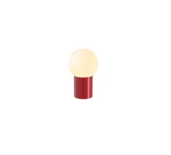 Lampe à poser, Sœur, small, RAL 3003, rouge rubis, Ø35cm, H56cm - LAURENCE DU TILLY