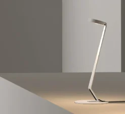 Lampe à poser, Swan, blanc, LED, 2700K, 500 lm, Ø10cm, H26cm - Lumen Center Italia