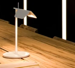Lampe à poser, Tab, blanc, LED, 2700K, 347lm, L27,3cm, H32,7cm - Flos