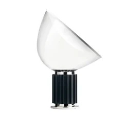 Lampe à poser, Taccia PMMA, noir, LED, 2700K, 1400lm, Ø49,5cm, H64,5cm - Flos