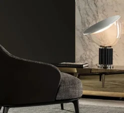 Lampe à poser, Taccia Verre, noir, LED, 2700K, 1400lm, Ø49,5cm, H64,5cm - Flos