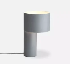 Lampe à poser, Tangent, gris, Ø20cm, H34cm - Woud