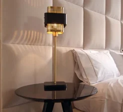 Lampe à poser, Tarya, noir, Ø16cm, H59cm - Gong