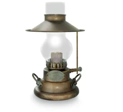 Lampe à poser, Taverna 1616, Cuivre laiton vieilli, L21cm, H36cm - Moretti Luce