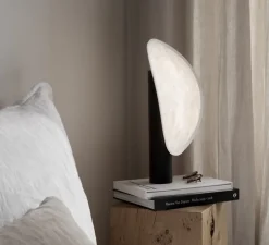 Lampe à poser, Tense, noir et blanc, LED, dim, 3000K, 400 lm, L34cm, H43cm - New Works