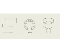 Lampe à poser, Terra Big, chocolat/carve, chocolat/sablé, blanc/sablé, IP44, LED, dim, 2700K, 1000 lm, Ø37,2cm, H48,2cm - Pott