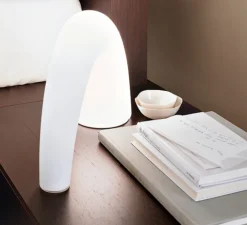 Lampe à poser, Thor, blanc, H20cm - Fontana Arte