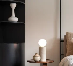 Lampe à poser, Tivoli, blanc, Ø12cm, H33cm - It's about Romi