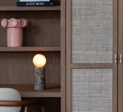 Lampe à poser, Tivoli, marron, Ø12cm, H33cm - It's about Romi